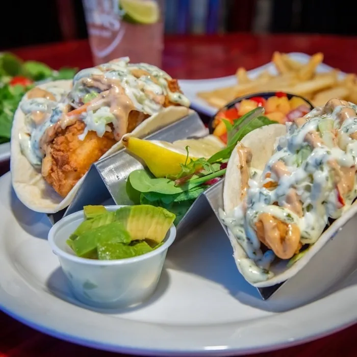 Fish tacos with avocado